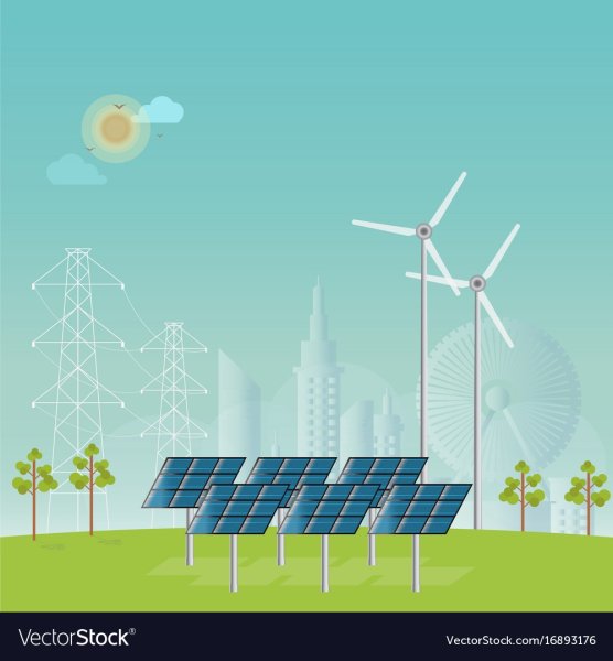 Solar Power зеленый Энергетик