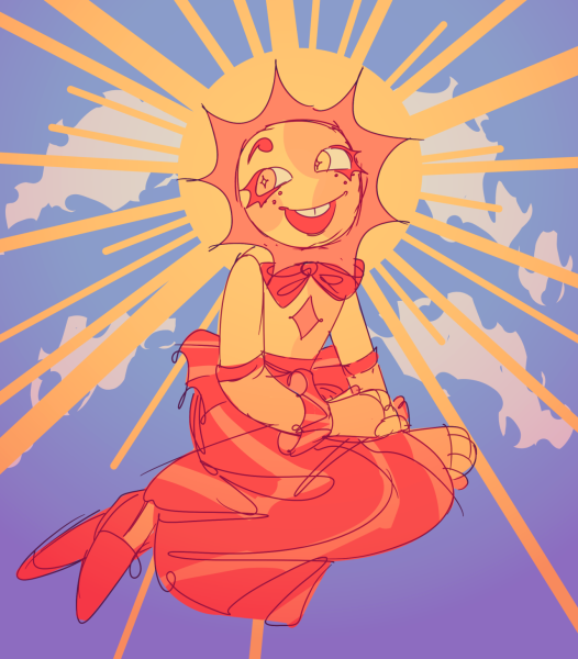 Солнце из ФНАФ арты