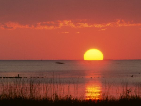 Солнце село