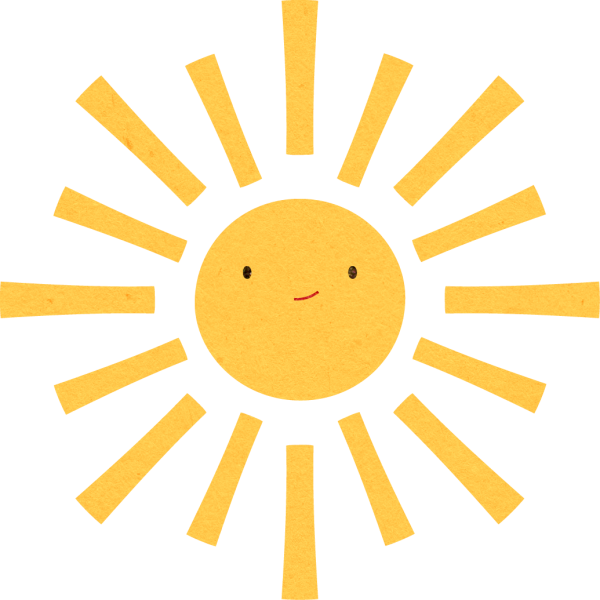 Лучики солнца отдельно для детей