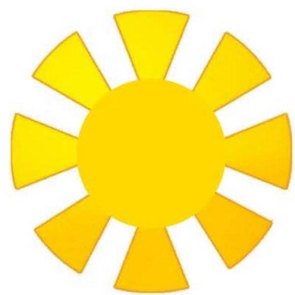 Солнышко раскраска для детей