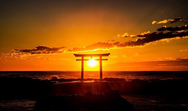 Рассвет в Японии