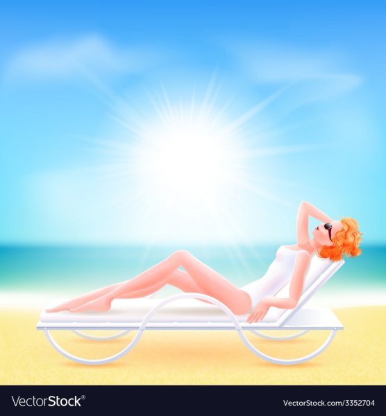 Лежак чтобы загорать на солнце