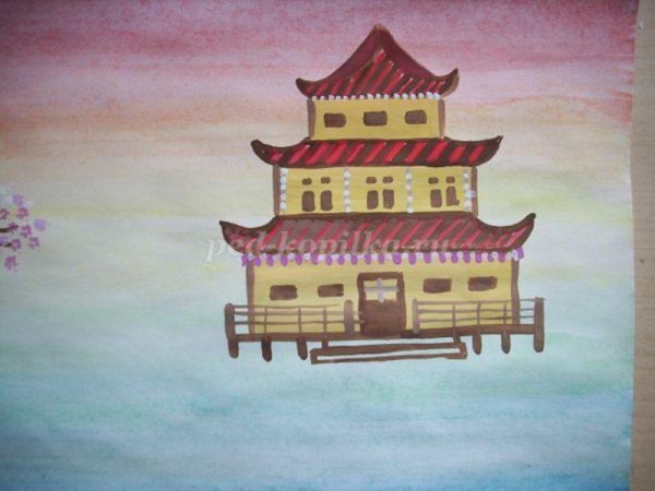 Рисование Страна восходящего солнца