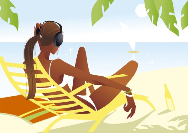 Загар иллюстрация
