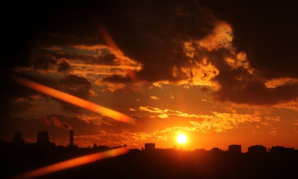 Пламя заката над городом Петра