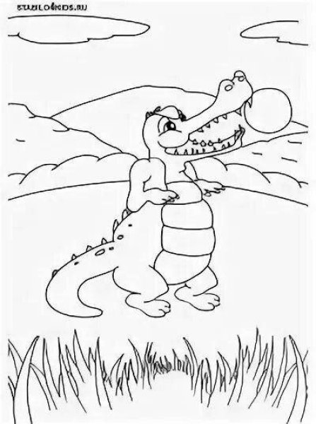 Раскраска краденое солнце Чуковский