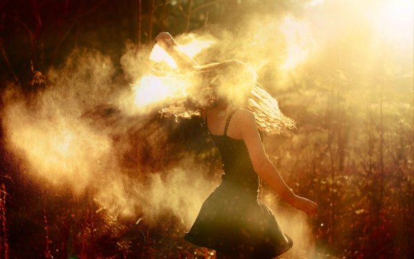 Осень туман солнце