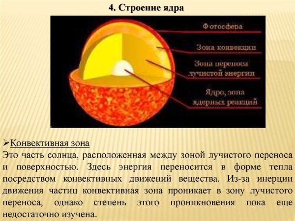 Конвективная зона солнца солнечные