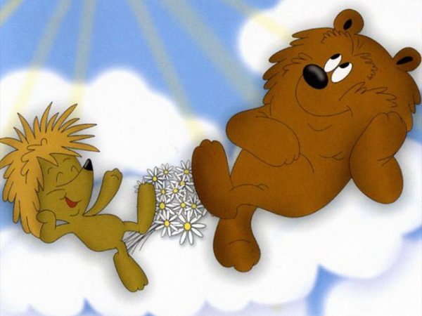 Спящий медведь в берлоге