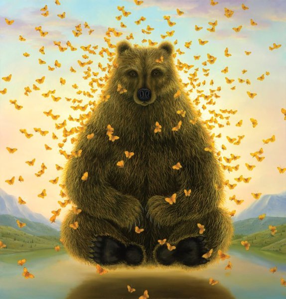 Медведь и еж