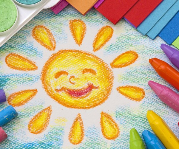 Солнышко с красками