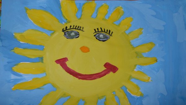 Солнышко рисунок