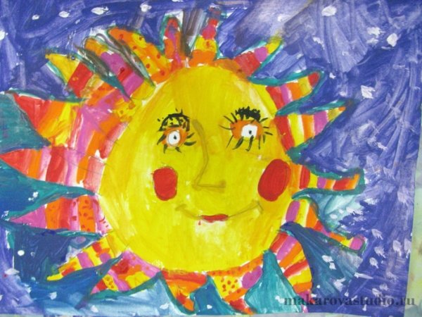 Детские рисунки солнце