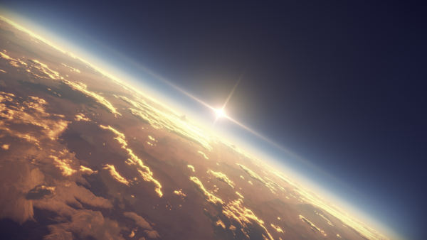 Закат из космоса