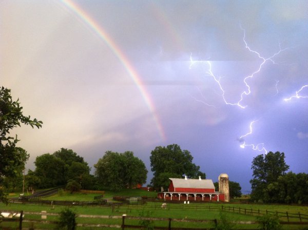 Радуга после дождя