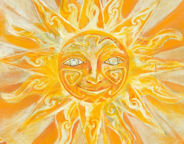 Красивое солнышко на Масленицу