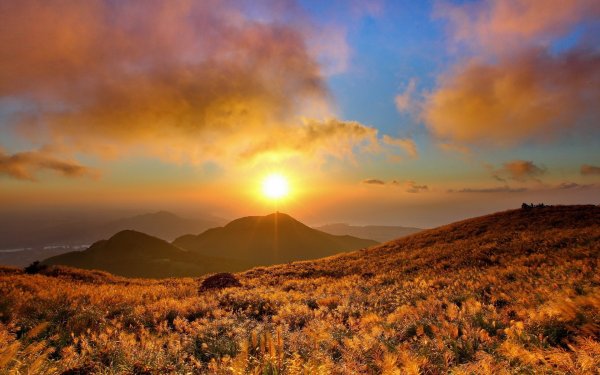 Закат в горах