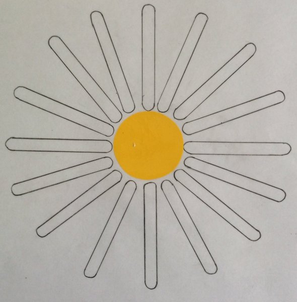 Солнышко раскраска для детей