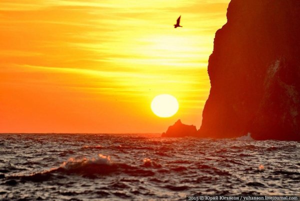 Солнце уходящее за Горизонт