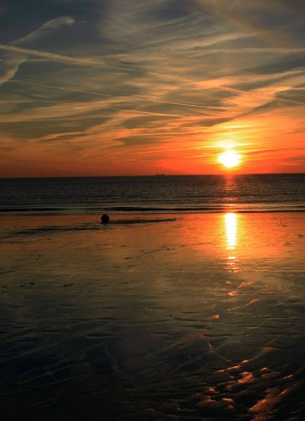 Закат на море