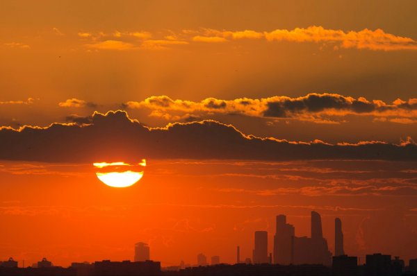 Москва Сити рассвет