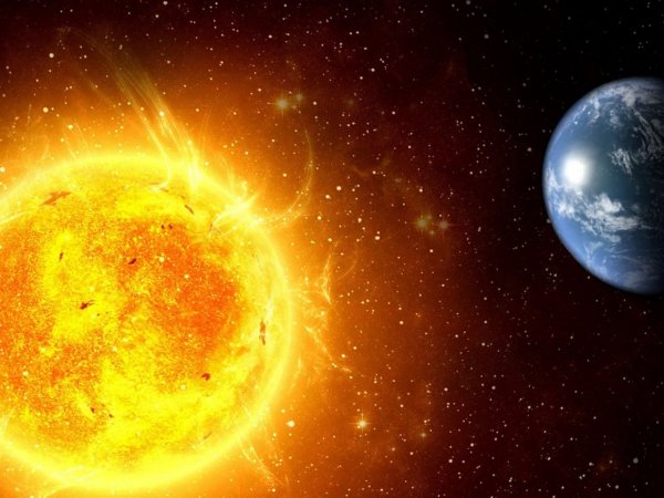 Растояние от земли ди солнца