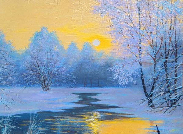 Праздник день рисования солнца на снегу