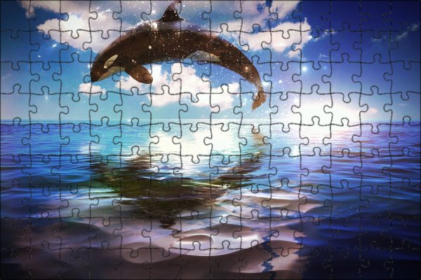 Рассвет океан кит