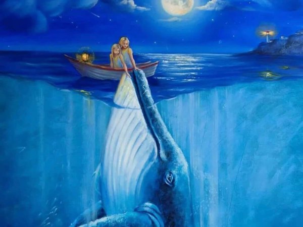 Розовый кит