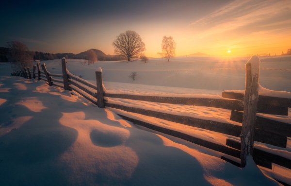 Снег и солнце