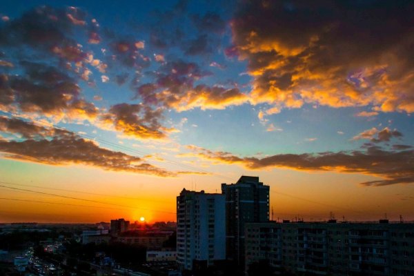 Закат в Оренбурге
