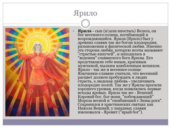 Нарисовать Бога Ярило