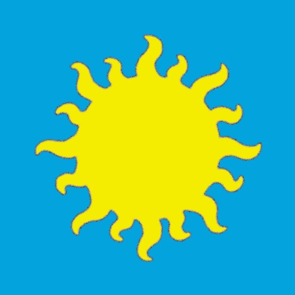 Флаг с изображением солнца