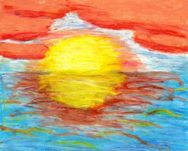 Рисунок на тему закат