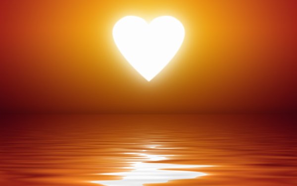 Сердечко на закате