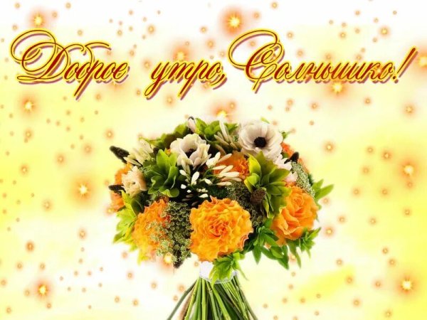 Доброе утро солнышко