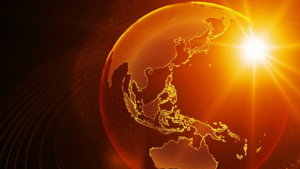 Оранжевый земной шар