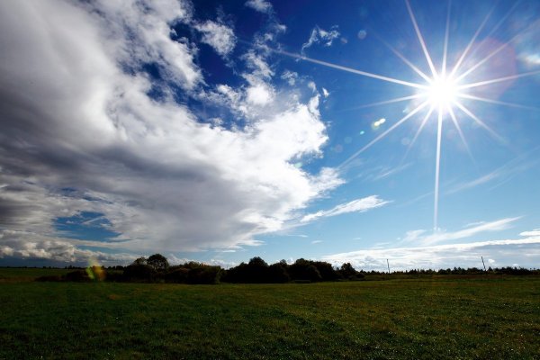 Солнце вид с земли