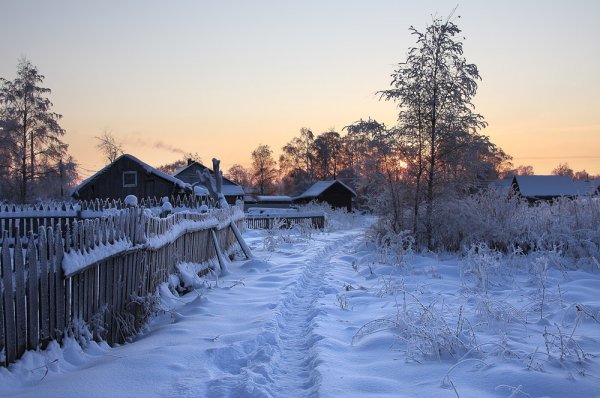 Деревни Карелии зимой