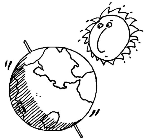 Солнце земля Луна схема