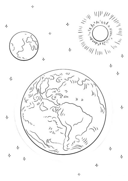 Планета рисунок