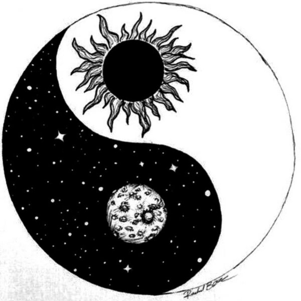 Солнце и Луна эскиз