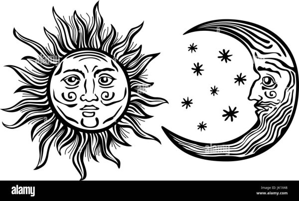 Солнце и Луна Графика