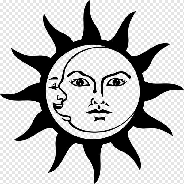 Солнце черной ручкой