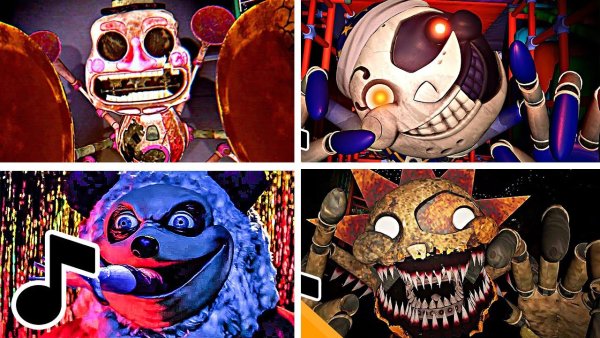 ФНАФ 9 солнце и Луна АНИМАТРОНИКИ