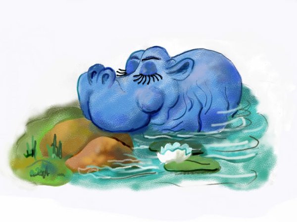 Бегемот картинка