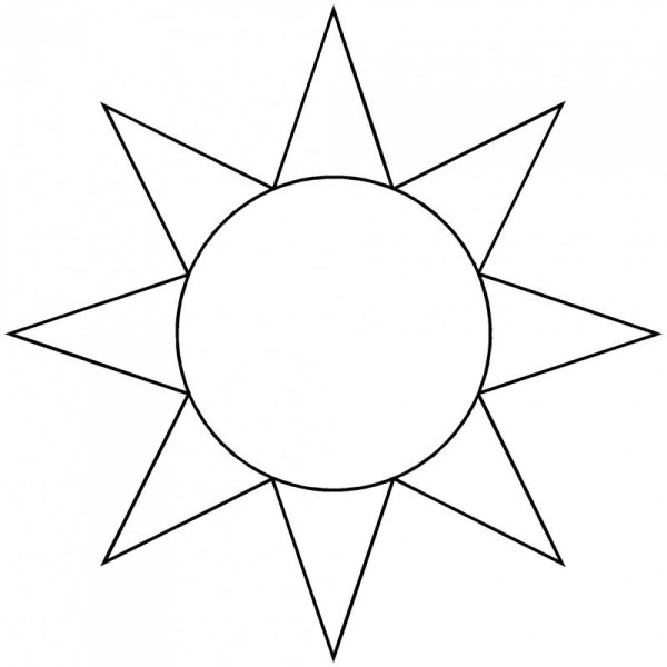 Солнце нарисованное