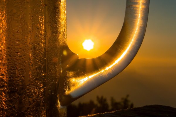 Пиво утро солнце