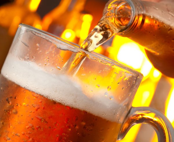 Стакан холодного пива